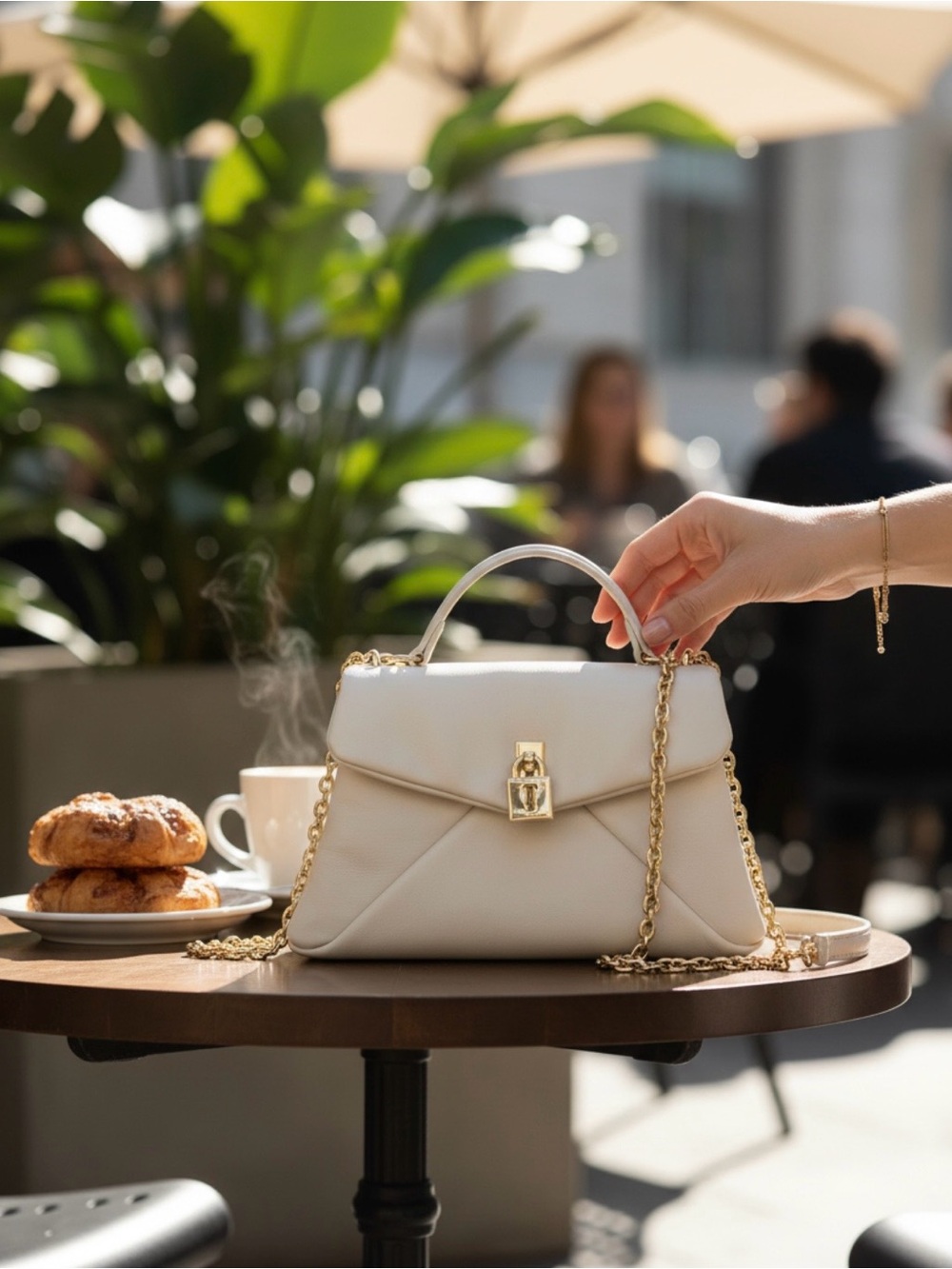 NWT Ted Baker Poppy 2.0 satchel Handle Bag with Gold Lock